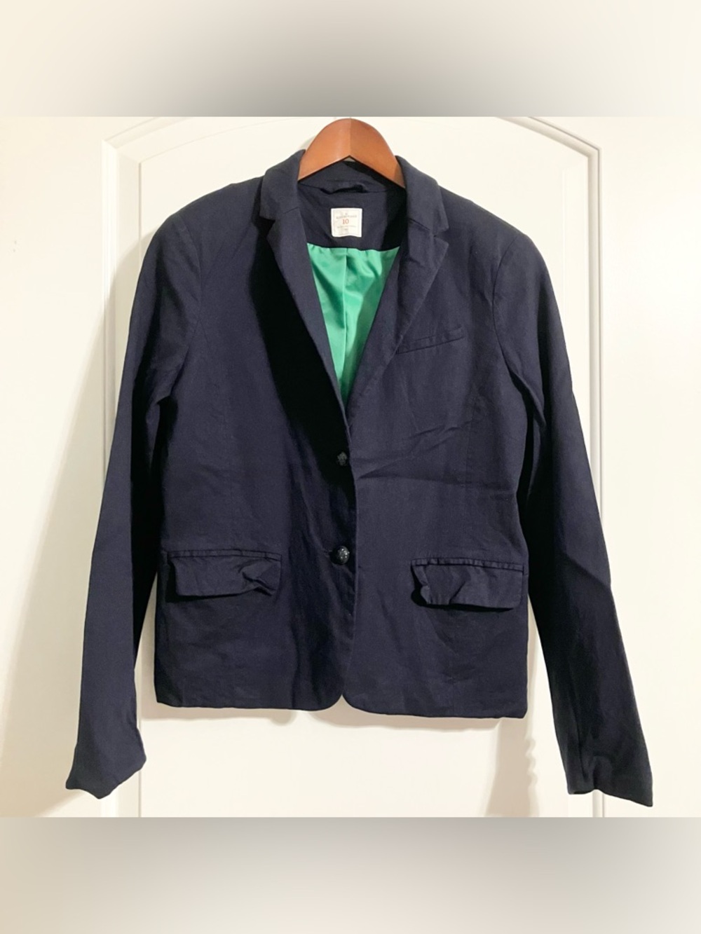 Gap‎ The Academy Blazer Navy Blue Size 10 Classic Academia Preppy